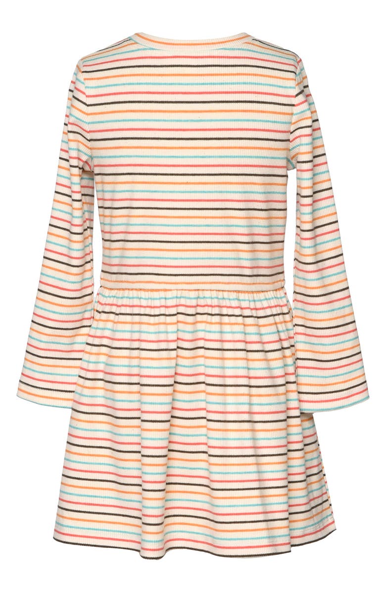 Baby Sara Kids' Faux Fur Daisy Patch Dress, Alternate, color, 