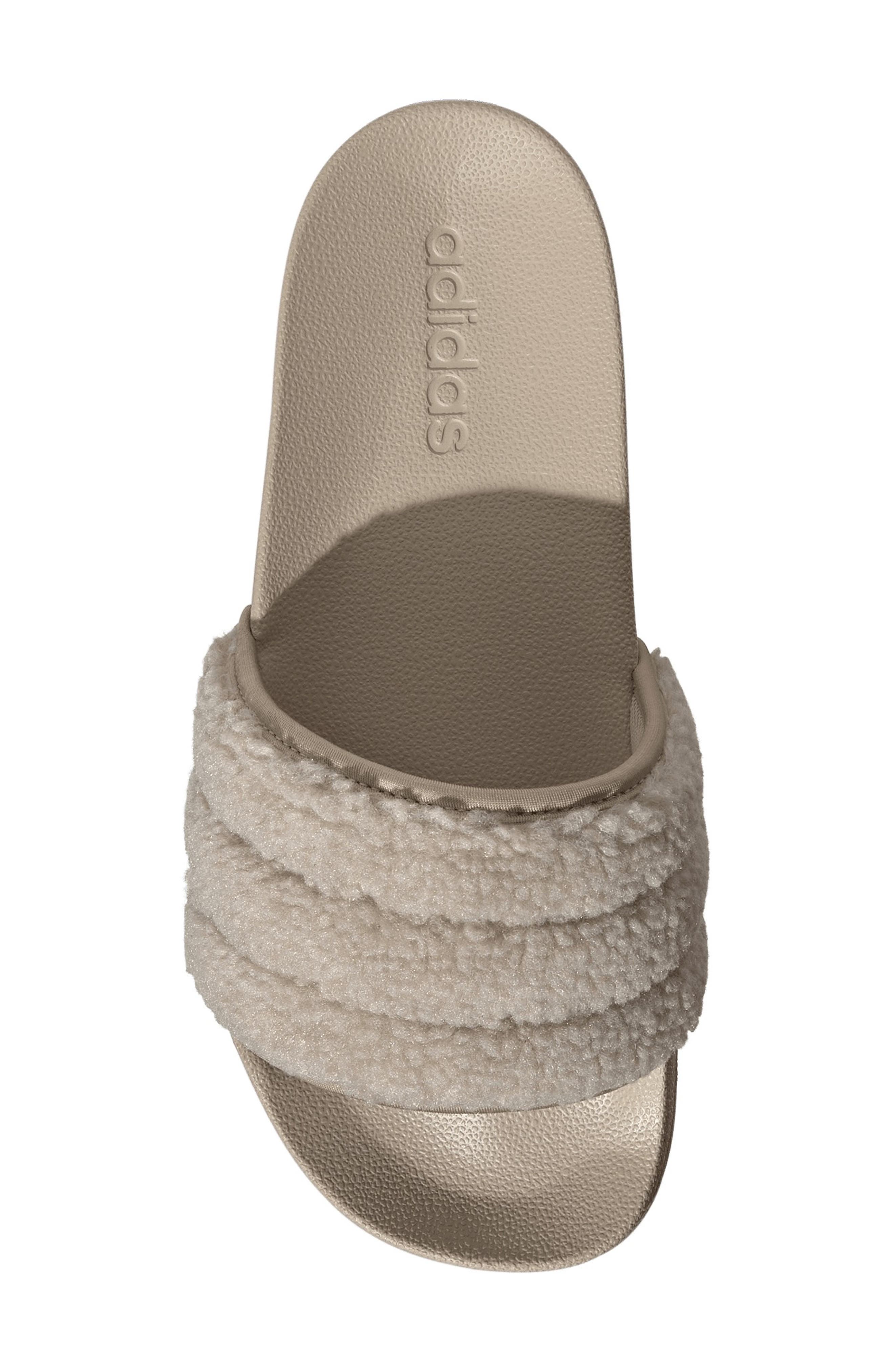 Adilette No Shower Slide Sandal, Alternate, color, WONDER BEIGE/ WONDER BEIGE