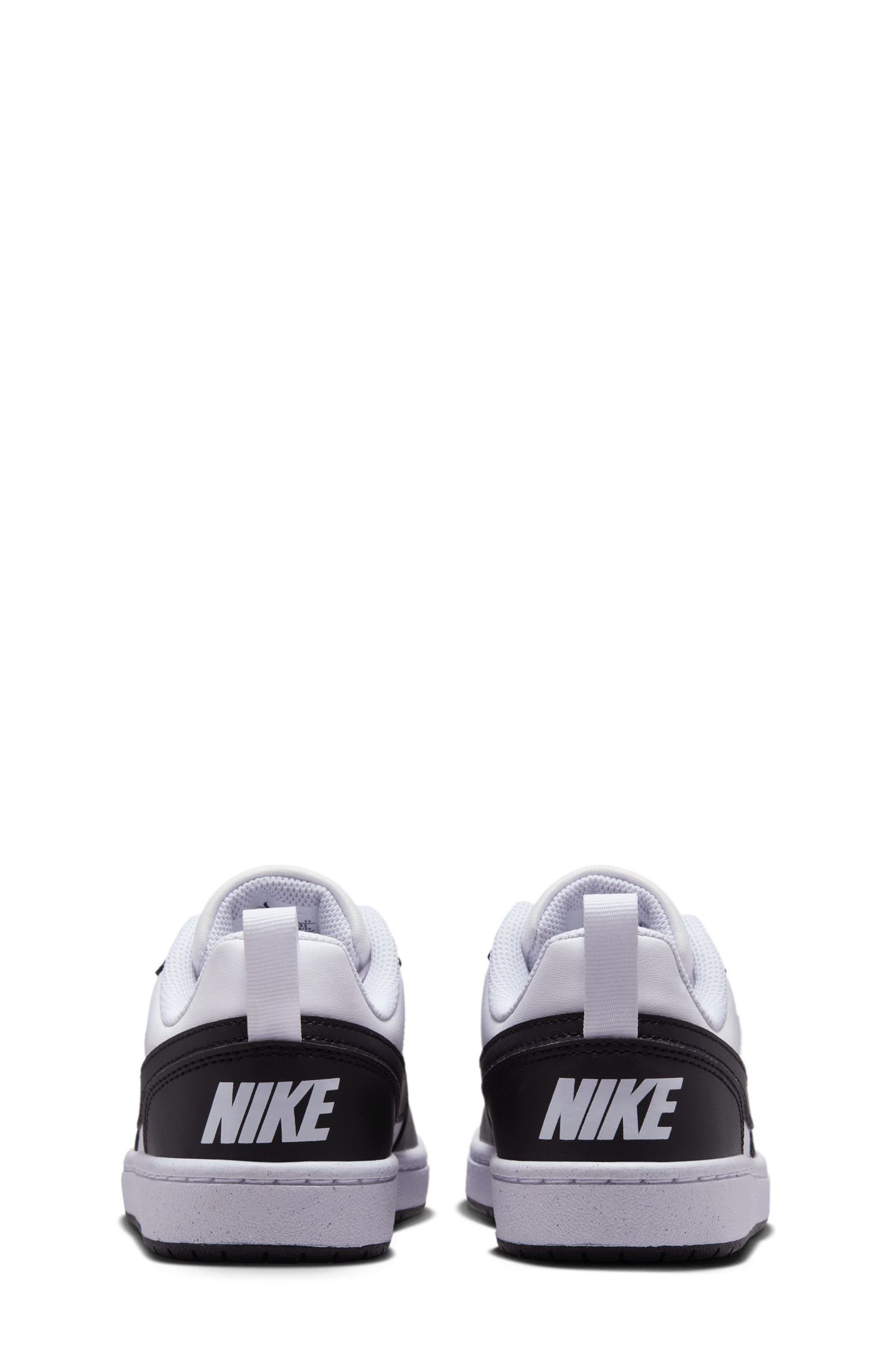 Nike Kids' Court Borough Low Top Sneaker, Alternate, color, White/ Black/ Black