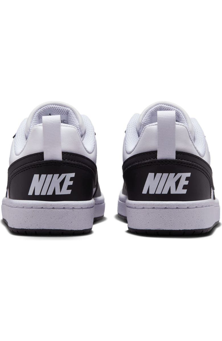 Nike Kids' Court Borough Low Top Sneaker, Alternate, color, White/ Black/ Black