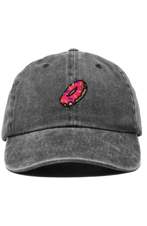 Donut Embroidered Adjustable Cap