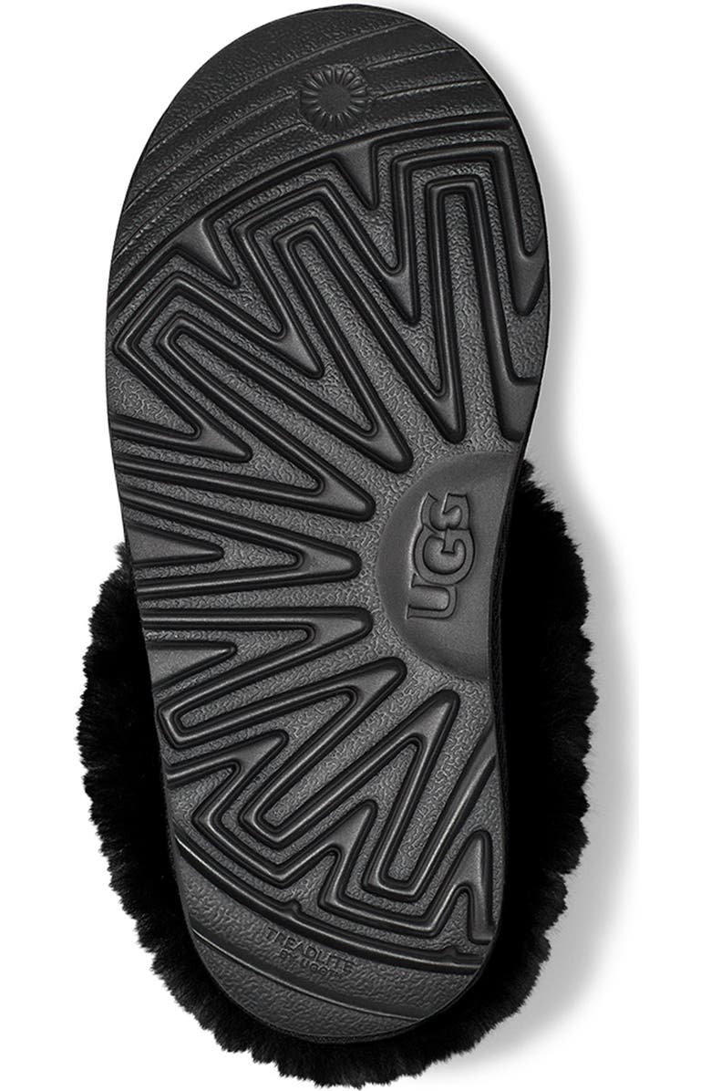 UGG<sup>®</sup> Kids' Moraene Genuine Sheepskin & Faux Fur Lined Slipper, Alternate, color,