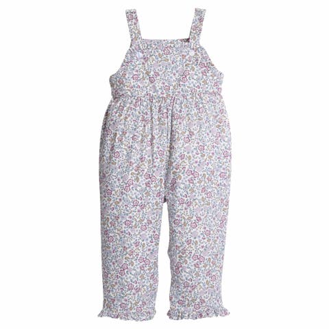 Kids' Floral Ruffled Overall (Baby)