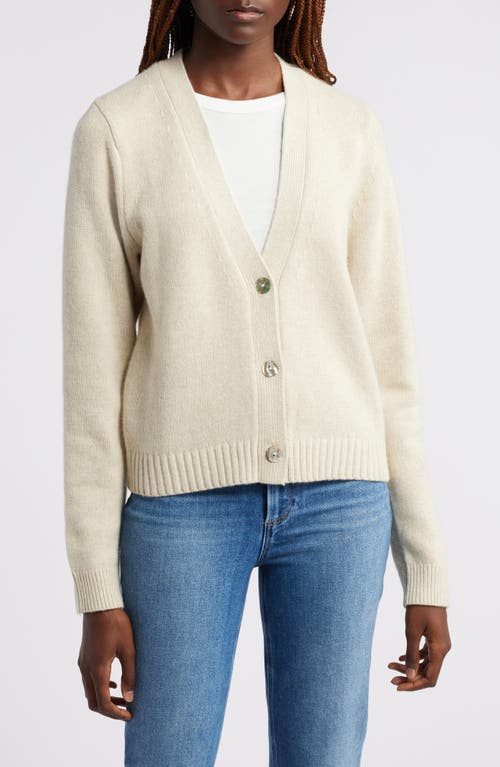 Wyeth Harriet Wool Blend Cardigan in Oatmeal 