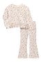 Kids' Stretch Rib Top & Flared Leggings Set