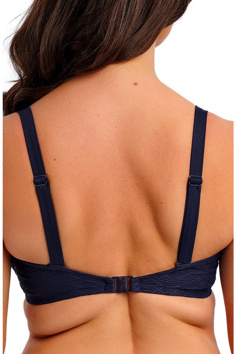 Azores Underwire Plunge Bikini Top, Alternate, color, MIDNIGHT