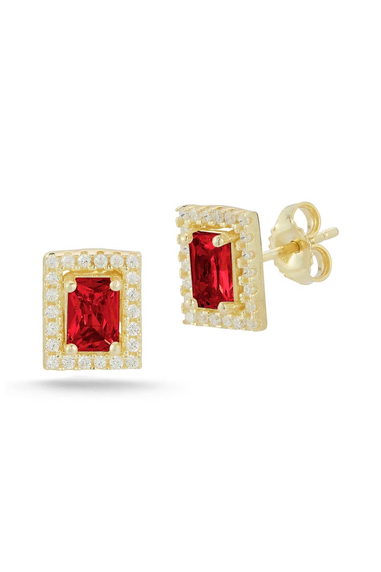 14k Gold Plated Silver Cluster Stud Earrings, Main, color, GOLD