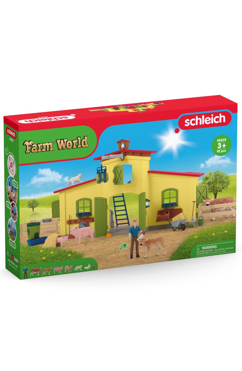Schleich Farm World Large Farm 92 Piece Playset, Alternate, color, Multicolored