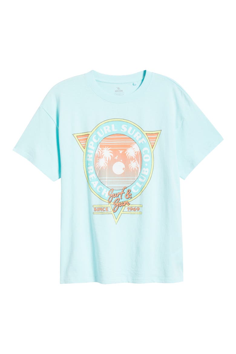 Beach Club Graphic Heritage Tee, Alternate, color, LIGHT SEA BLUE