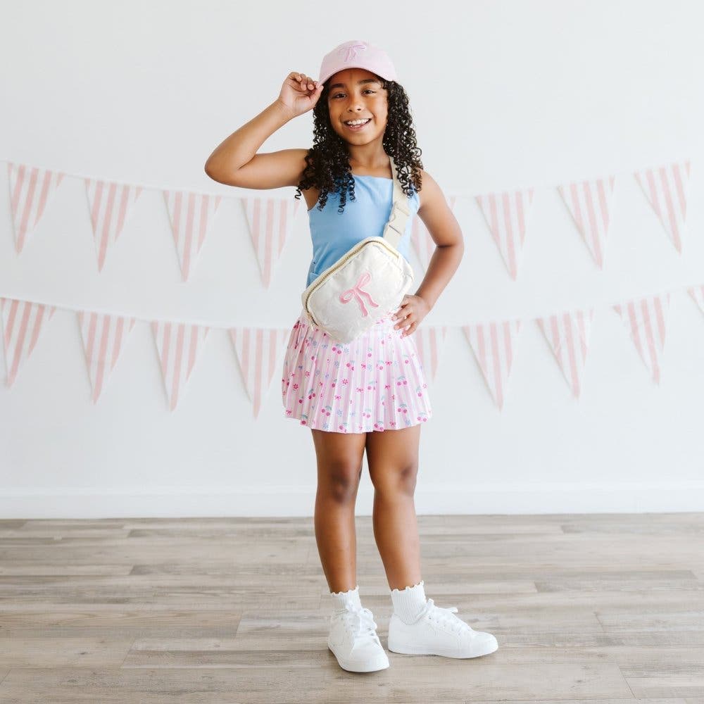 Sweet Wink Bow Patch Belt Bag, Alternate, color, Ivory