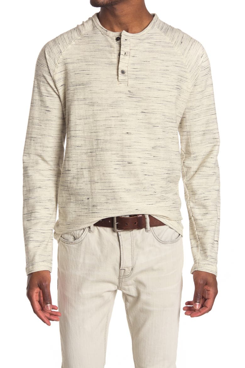 Space Dye Raglan Long Sleeve Henley, Main, color, OATMEAL HEATHER