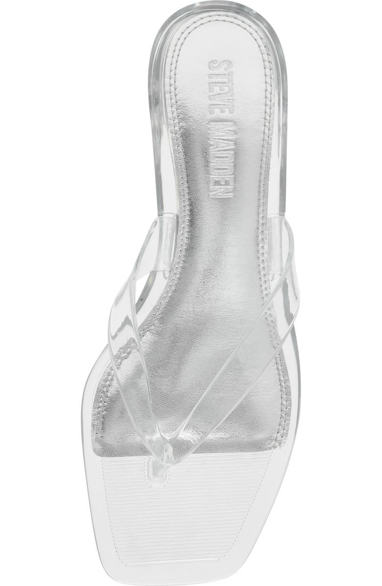Steve Madden Tracie Kitten Heel Flip Flop, Alternate, color, Clear