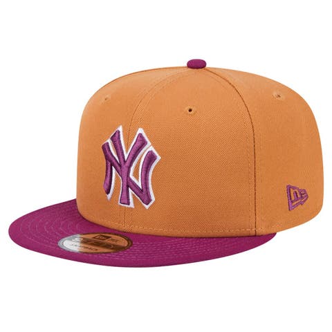 Men's New Era Brown/Purple New York Yankees Color Pack Two-Tone 9FIFTY Snapback Hat