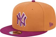 New Era Men's New Era Brown/Purple New York Yankees Color Pack Two-Tone 9FIFTY Snapback Hat