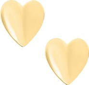 Mignonette 14k Gold Heart Earrings