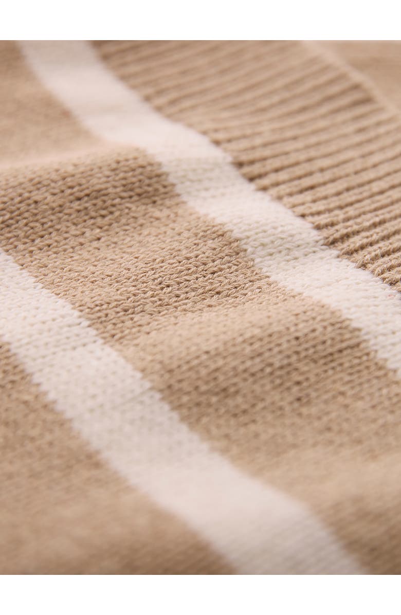 Celtic & Co. Gauzy Boat Neck Sweater, Alternate, color, Oatmeal Stripe