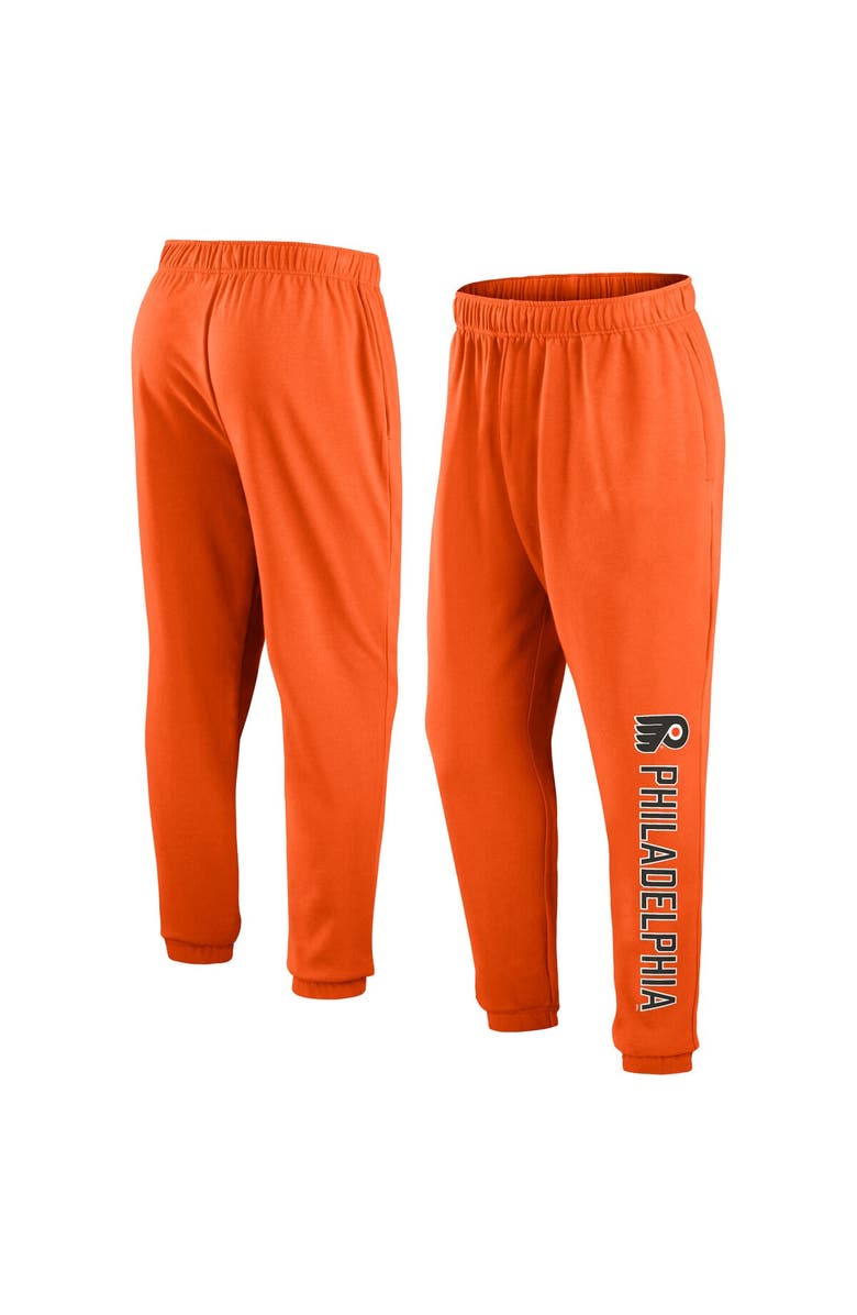 FANATICS Men's Fanatics Branded Orange Philadelphia Flyers Chop Block Fleece Sweatpants, Alternate, color, Orange