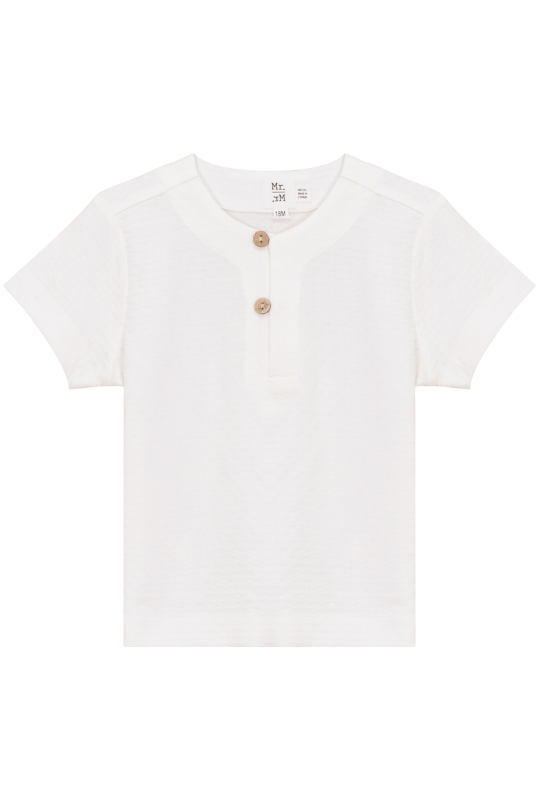 Checkered Short Sleeve Button Up Top, Main, color, White