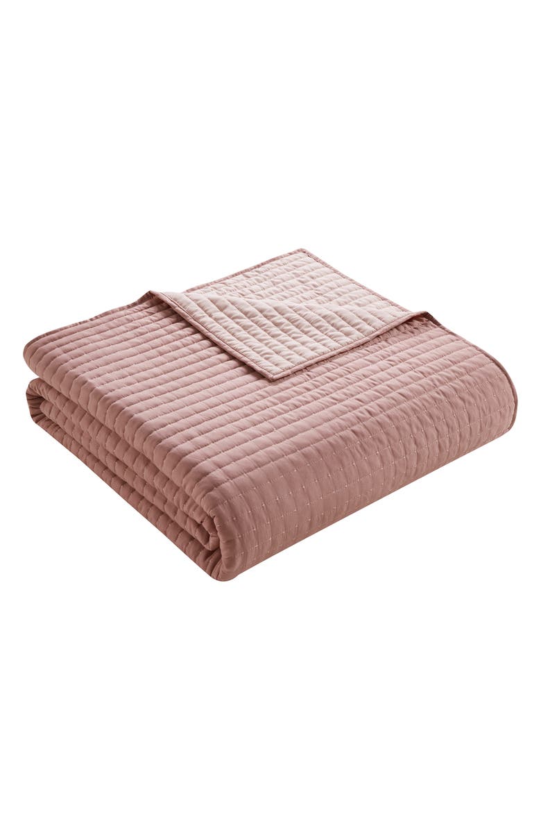 VCNY HOME Pickstitch 3-Piece King Quilt Set, Alternate, color, Rose