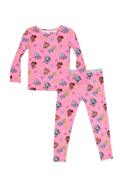 Kids' PAW Patrol Varsity Pink Set of 2 Piece Pajamas