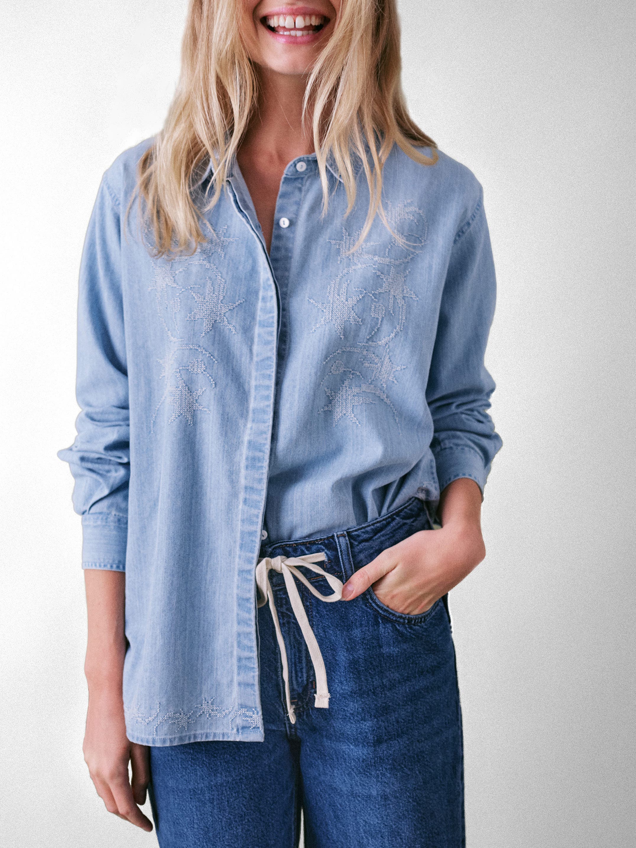 selected Light Denim Blue