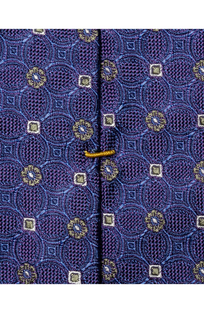 Eton Floral Jacquard Silk Tie, Alternate, color, Dark Purple