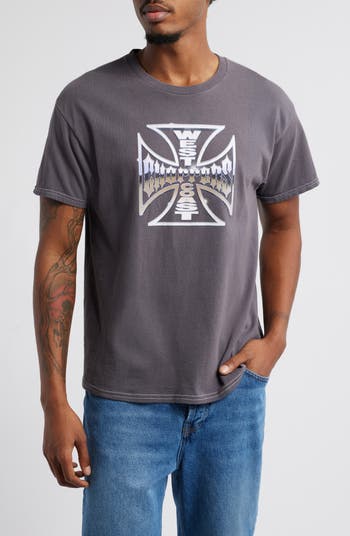 Goodie Two Sleeves West Coast Choppers Cotton Graphic T Goodie Two Sleeves West Coast Choppers Cotton Graphic T
