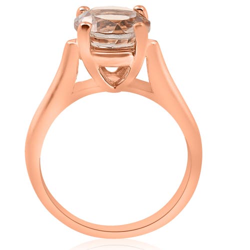 Bliss Diamond 8mm Round 1 3/4ct Genuine Morgranite 14k Gold Solitaire Engagement Ring In 14k Rose Gold
