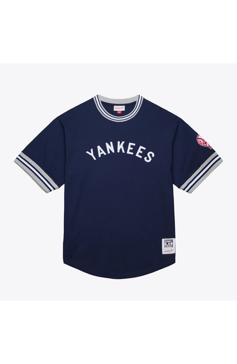 Mitchell & Ness Men's Mitchell & Ness  Navy New York Yankees Wild Pitch Ringer T-Shirt, Main, color, Navy