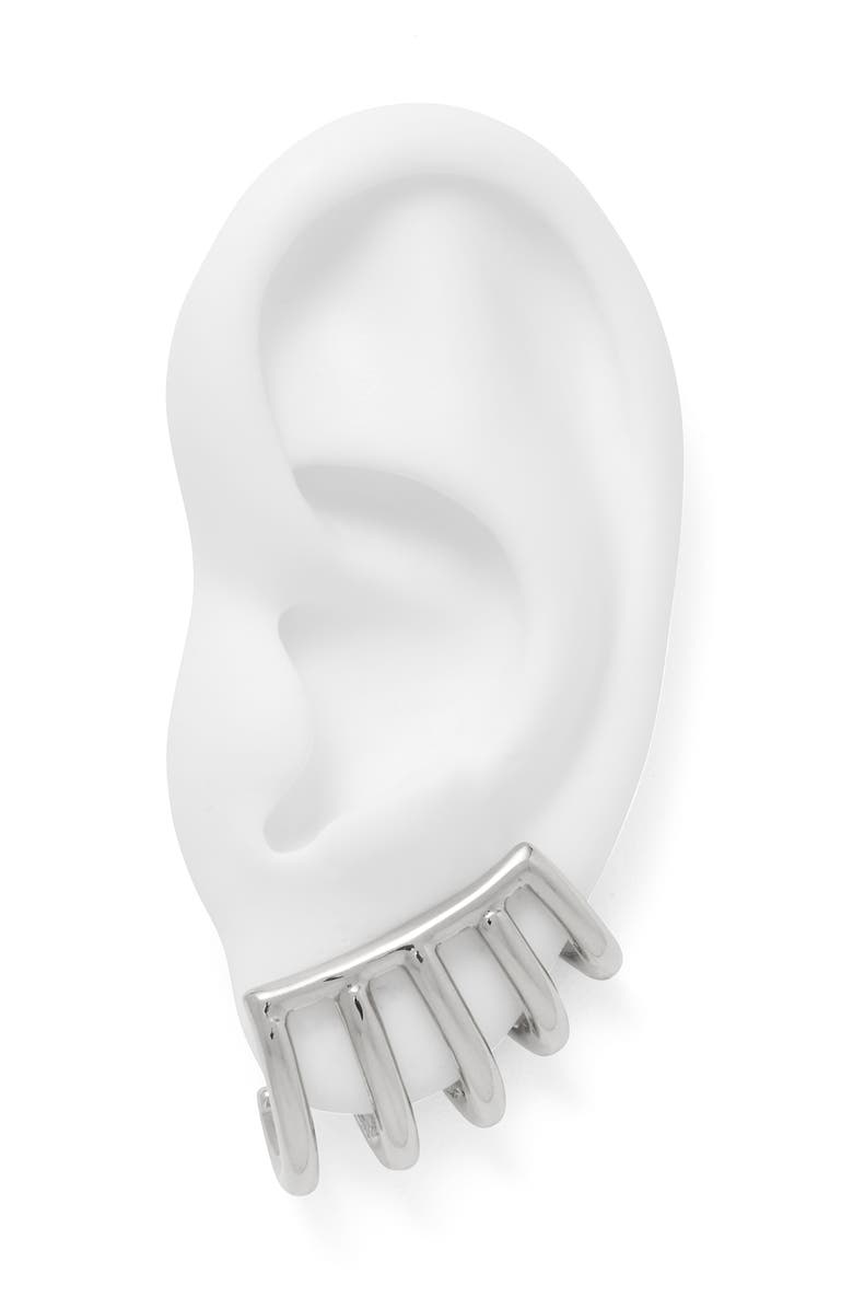 Lady Grey Cage Clip-On Earrings, Alternate, color,