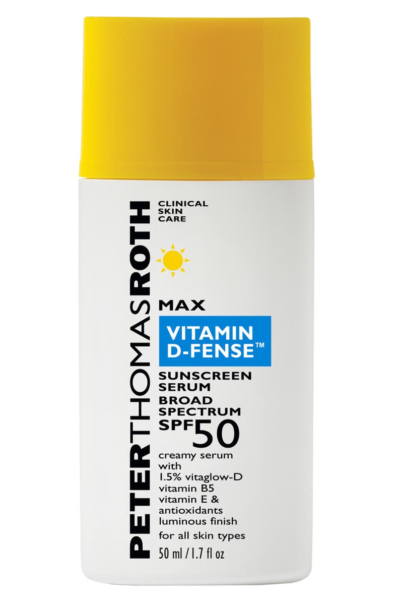 Peter Thomas Roth Max Vitamin D-Fense Sunscreen Serum Broad Spectrum SPF 50, Main, color, 