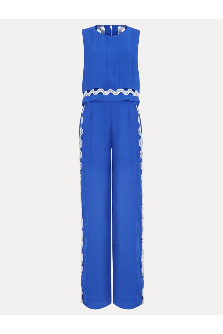 Aubrey Sleeveless Wide Leg Jumpsuit, Alternate, color, Blue