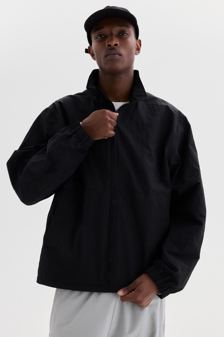 Water-repellent Windbreaker, Main, color, Black