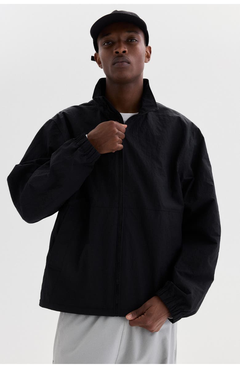 H&M Water-repellent Windbreaker, Alternate, color, Black