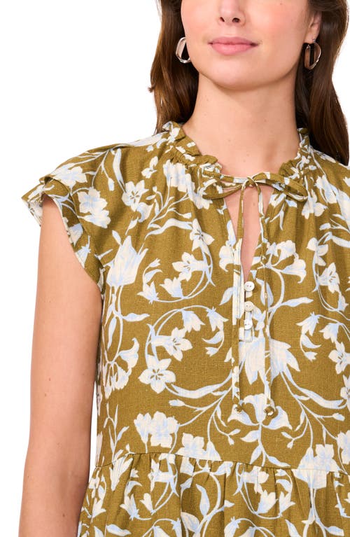 Halogen ® Floral Flutter Sleeve Minidress
