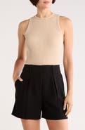 Theory Fitted Rib Stretch Organic Cotton Tank