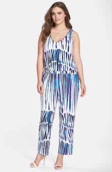 Tart 'Taryn' Print V-Neck Jumpsuit