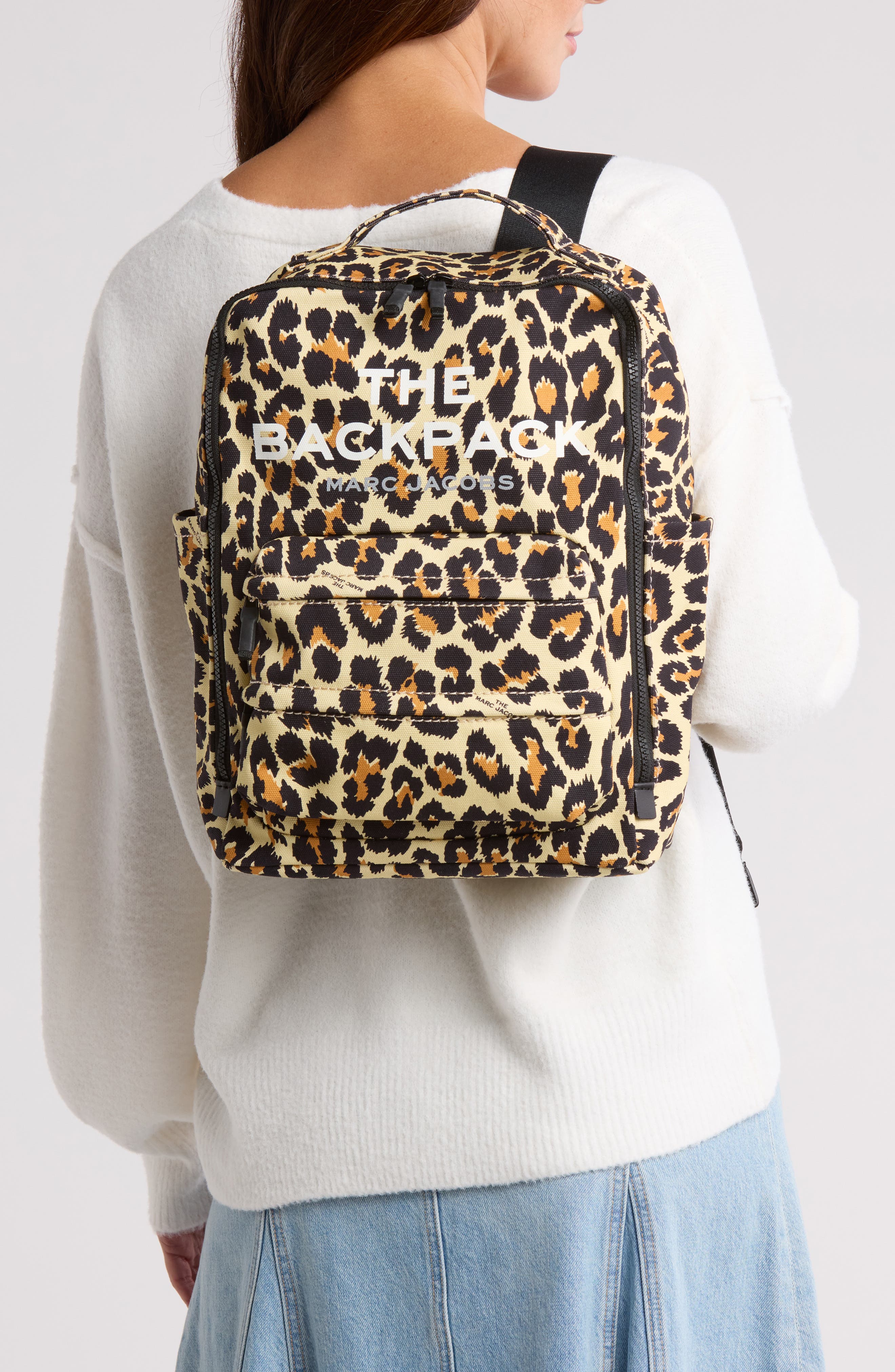 Marc Jacobs The Leopard Print Backpack, Alternate, color, 