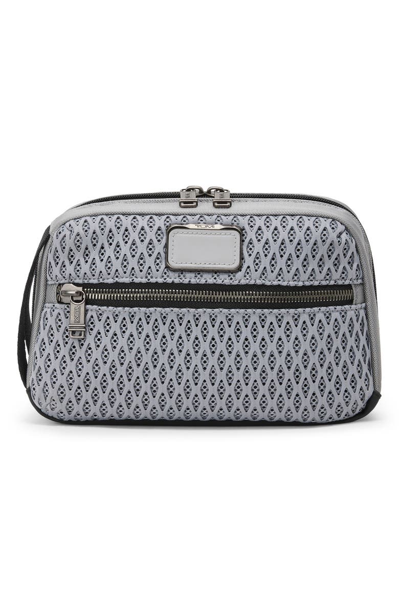 TUMI Alpha Bravo Response Travel Kit, Main, color, Pearl Grey Mesh