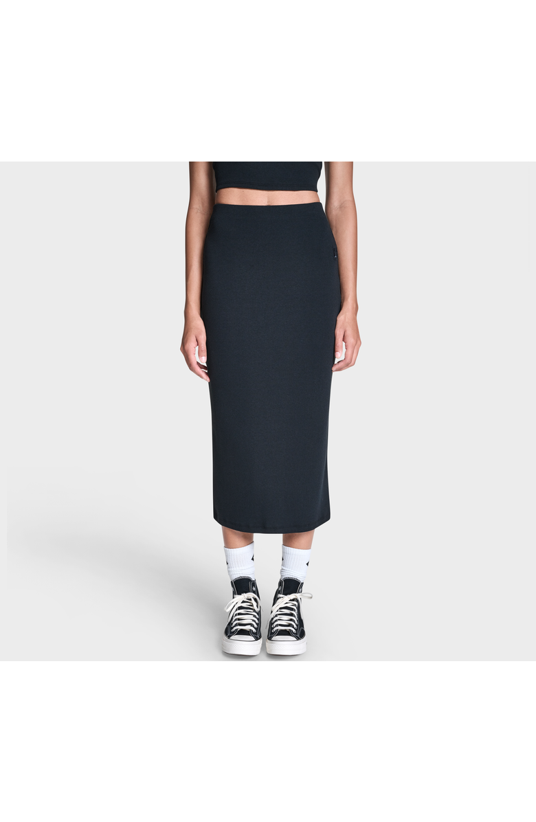 Converse Box Star Midi Skirt, Main, color, Converse Black