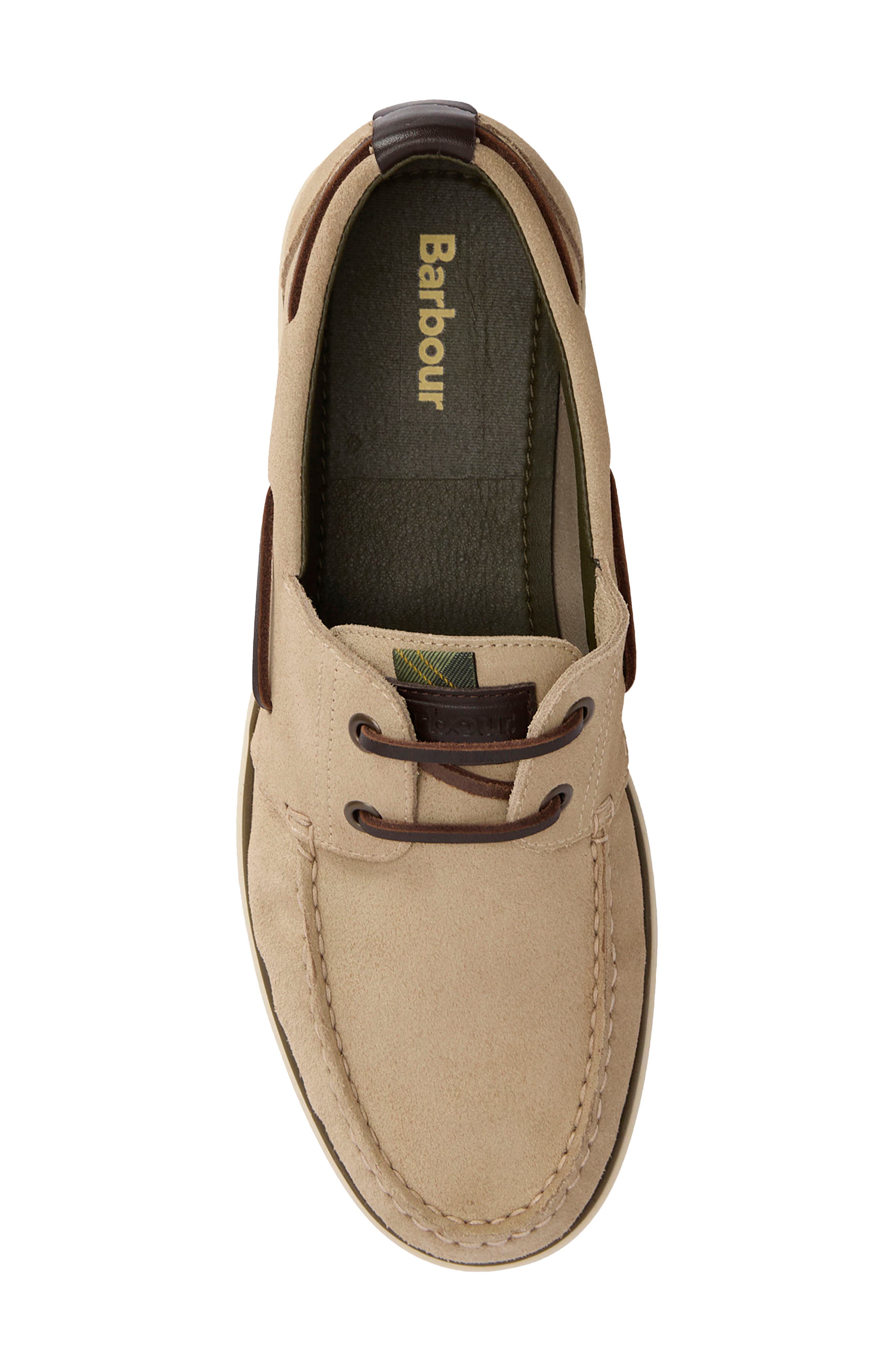 Barbour Rothley Boat Shoe, Alternate, color, Taupe Suede