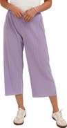 CYRUS Plisse Wide Leg Crop Pants