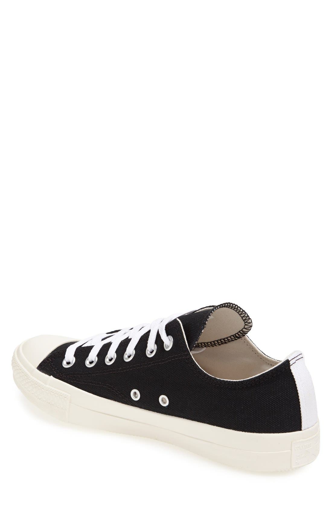 PLAY x Converse Chuck Taylor® Low Top Sneaker, Alternate, color, BLACK RED