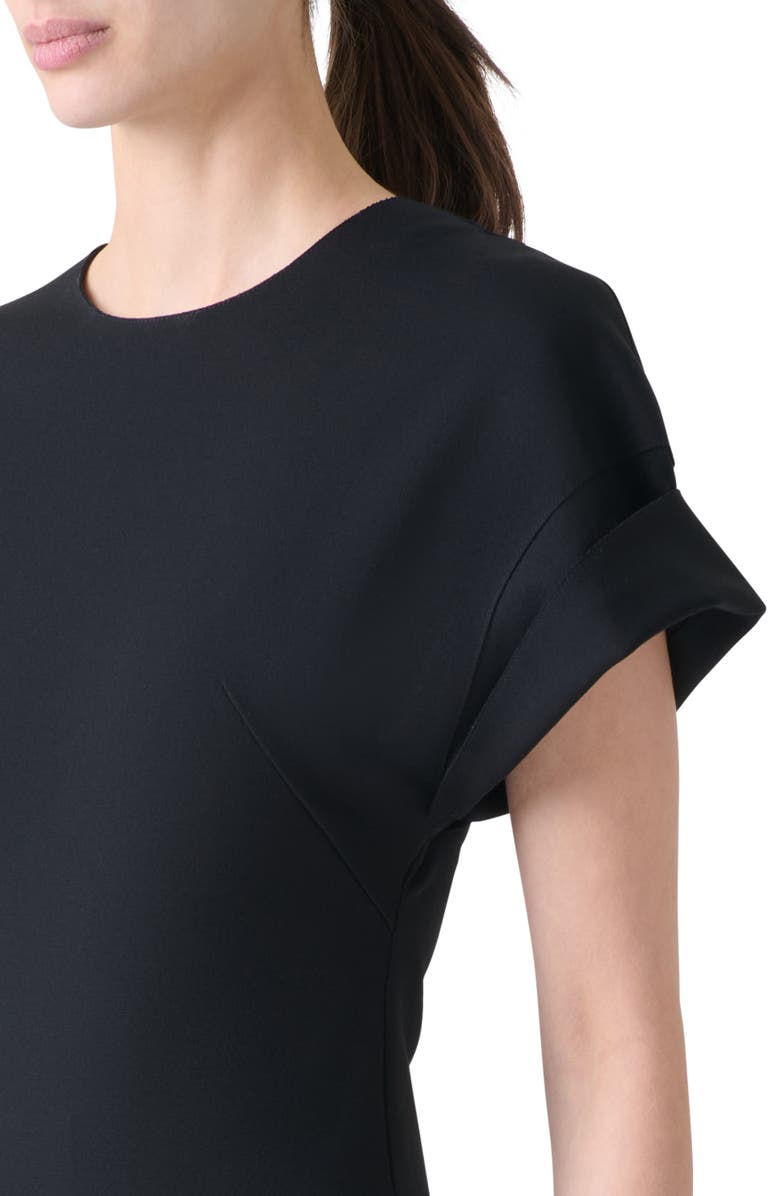 Akris punto Dot Cutout Back Dolman Sleeve Top, Alternate, color, Black