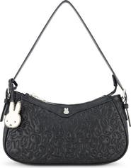 Daniele Nicole Miffy Quilted PU Shoulder Bag with Charm