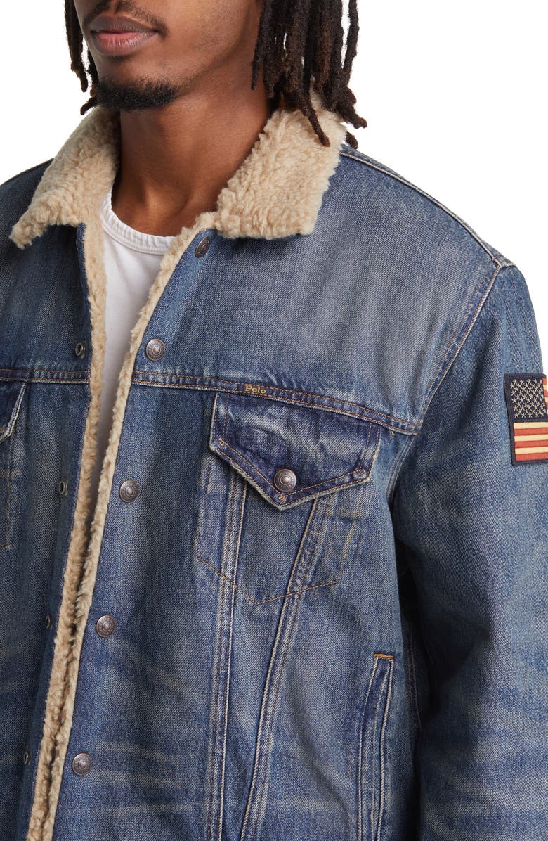 Polo Ralph Lauren Icon Rigid Denim Trucker Jacket, Alternate, color, Earlton