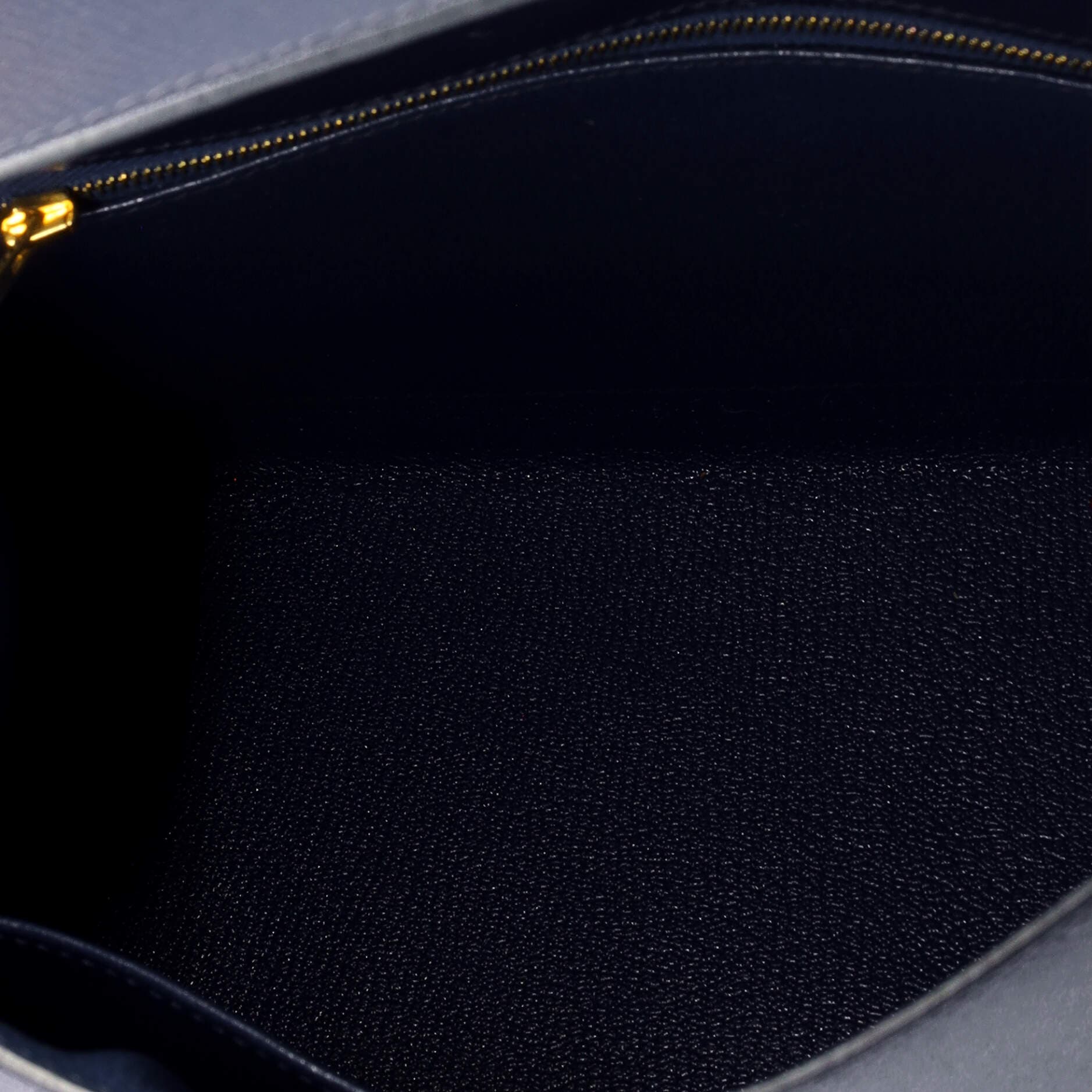 Pre-Owned Hermes Kelly Handbag Blue Epsom with Gold Hardware 28, Alternate, color, 