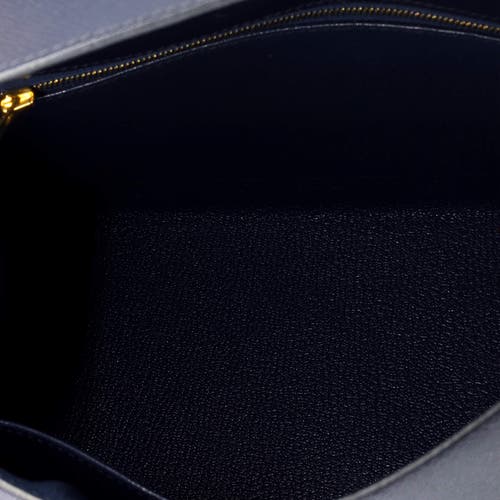 Pre-owned Hermes Hermes Kelly Handbag Blue Epsom With Gold Hardware 28 In Blue
