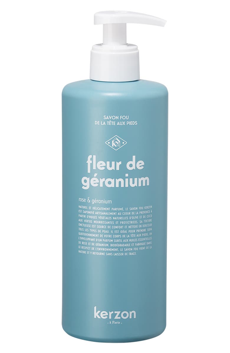 Kerzon Fleur de Géranium Liquid Soap, Main, color, 