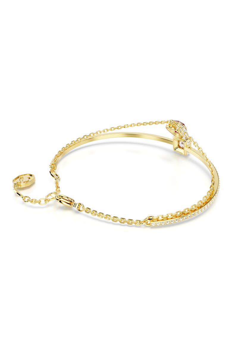 Chroma Crystal Embellished Layered Bracelet, Alternate, color, RED